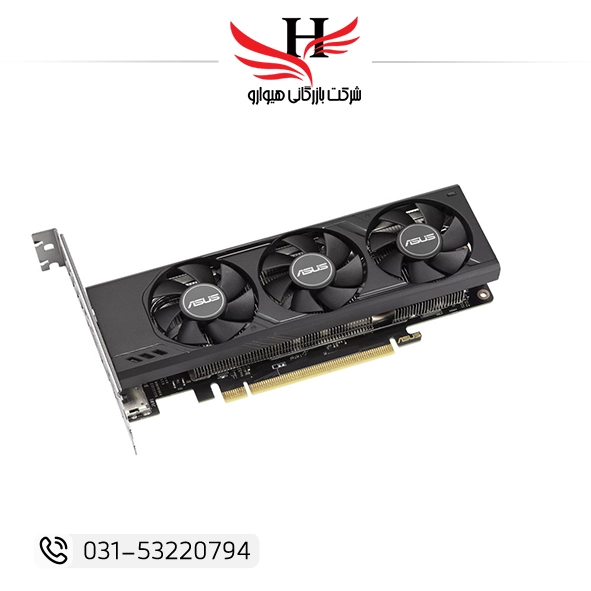 کارت گرافیک ASUS GeForce RTX 4060 LP BRK OC Edition 8GB GDDR6 طراحی کمحجم مناسب مینی کیس | فروش عمده هیوارو تهران و شهرضا
